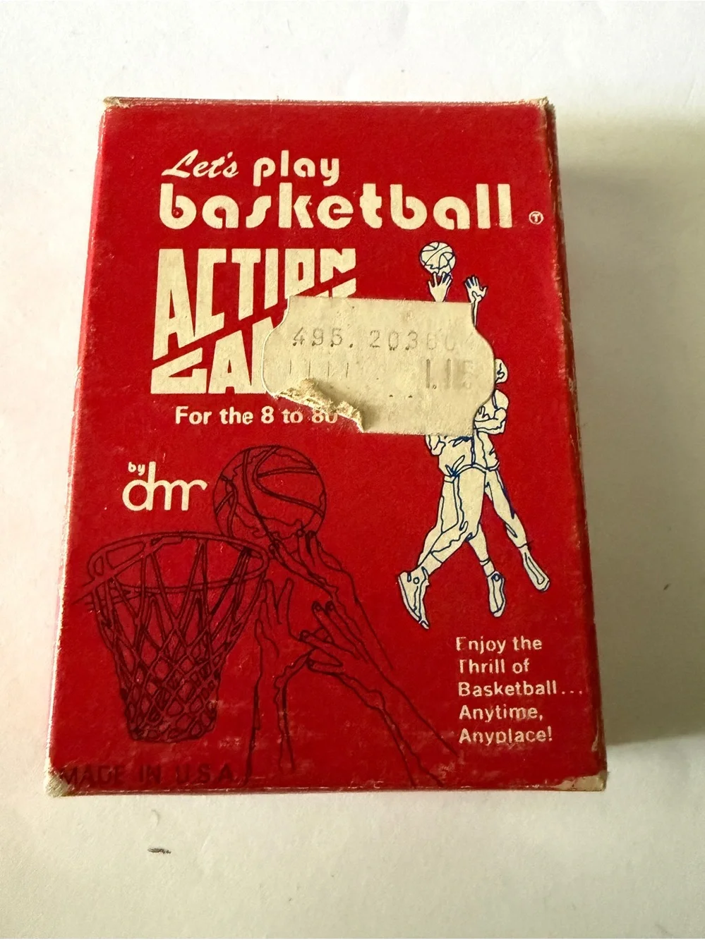 DMR Company • Action Games “Let's Play Basketball” Mobile Card Game • 1970
